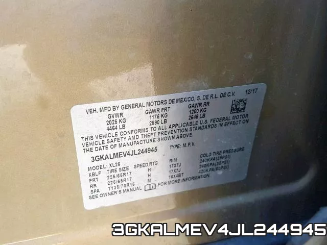 3GKALMEV4JL244945 фото 2