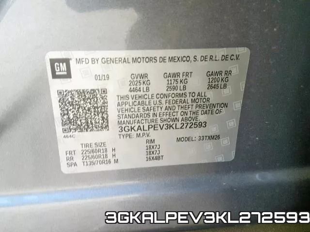 3GKALPEV3KL272593 фото 2