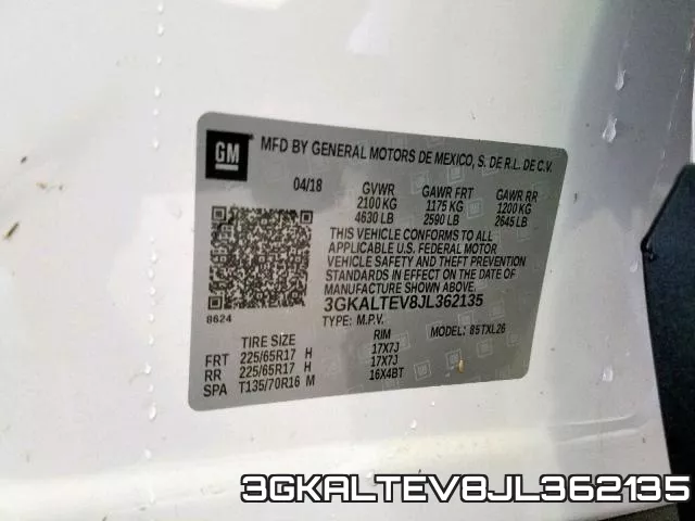3GKALTEV8JL362135 фото 2