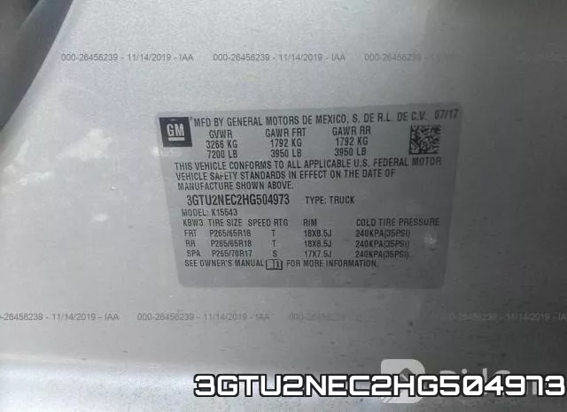 3GTU2NEC2HG504973 фото 10