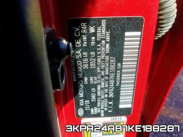 3KPA24AB7KE188287 фото 2