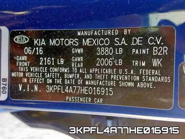 3KPFL4A77HE016915 фото 2
