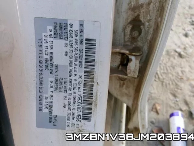3MZBN1V38JM203894 фото 2