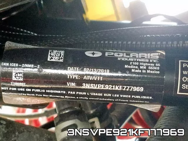 3NSVPE921KF777969 фото 2