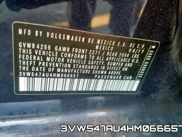 3VW547AU4HM066657 фото 2
