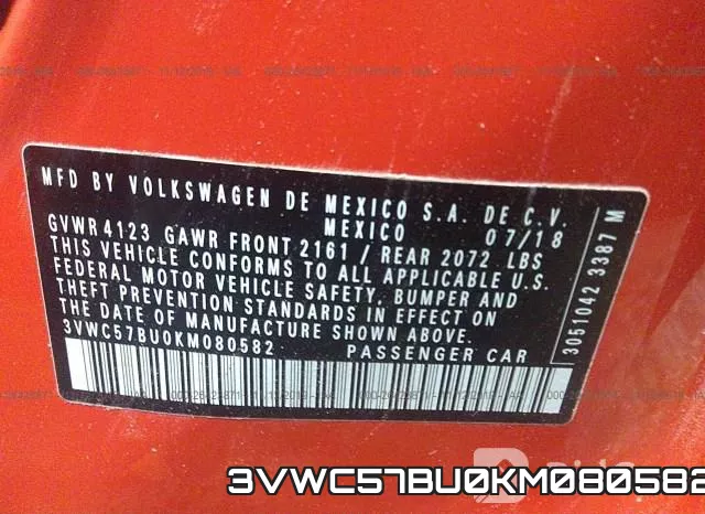 3VWC57BU0KM080582 фото 10