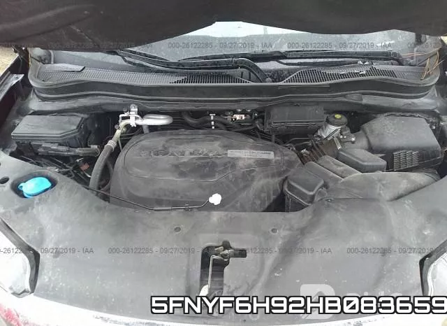5FNYF6H92HB083659 фото 2