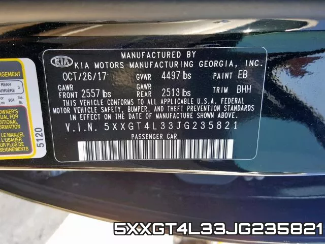 5XXGT4L33JG235821 фото 2