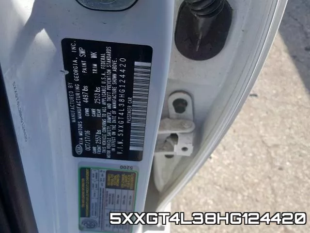 5XXGT4L38HG124420 фото 2