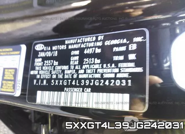 5XXGT4L39JG242031 фото 9