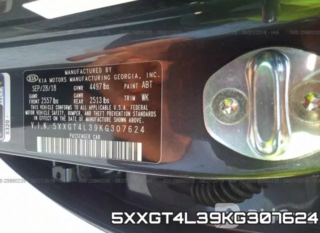 5XXGT4L39KG307624 фото 10