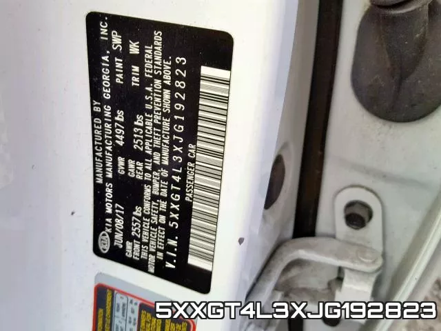 5XXGT4L3XJG192823 фото 2