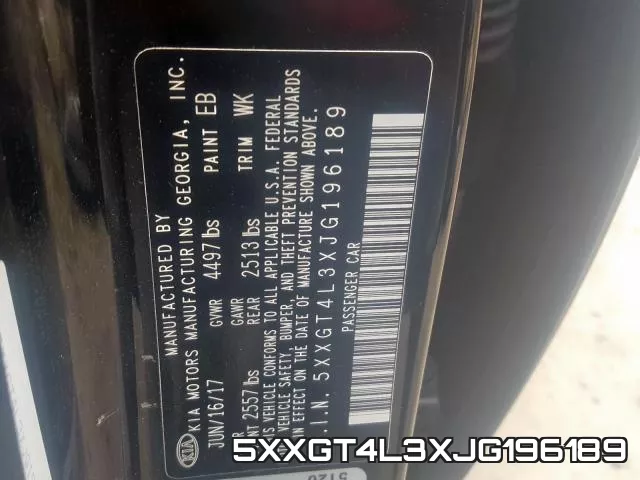 5XXGT4L3XJG196189 фото 2