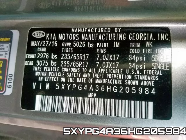 5XYPG4A36HG205984 фото 2