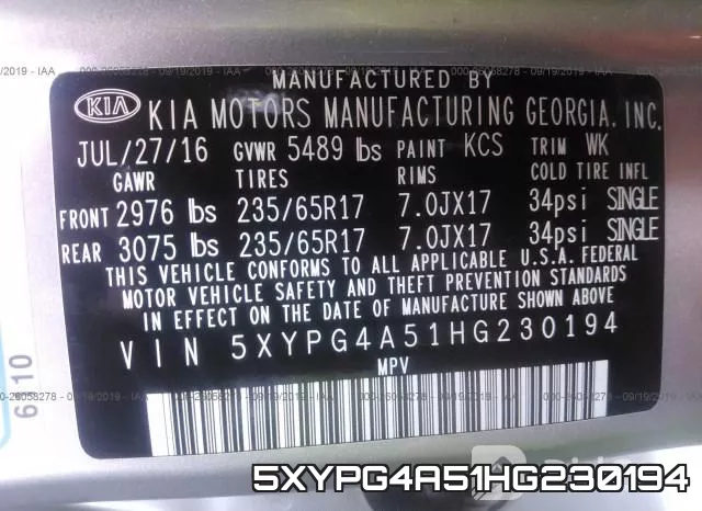 5XYPG4A51HG230194 фото 9
