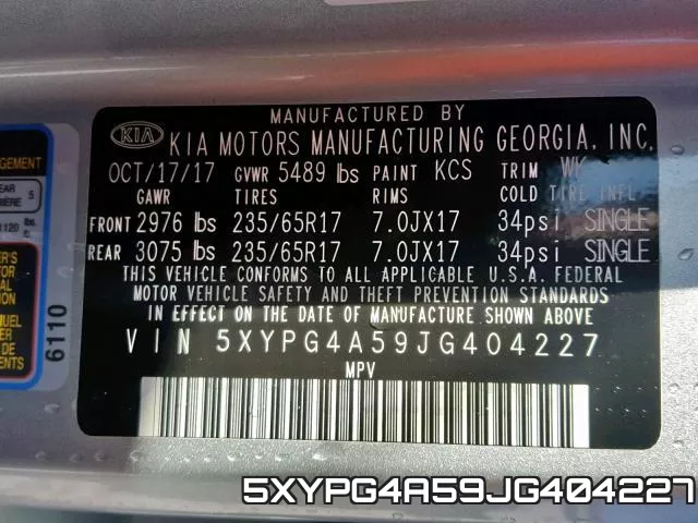 5XYPG4A59JG404227 фото 2