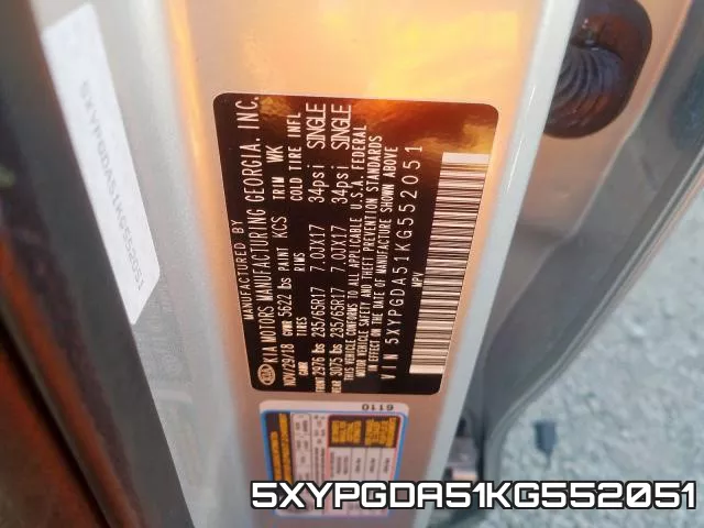 5XYPGDA51KG552051 фото 2