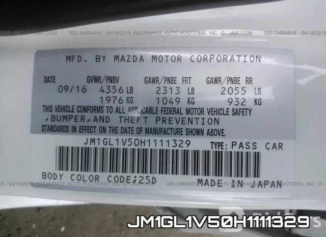 JM1GL1V50H1111329 фото 9