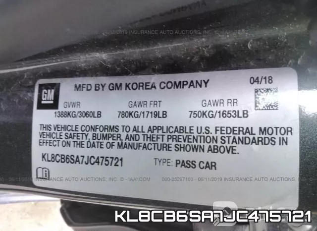 KL8CB6SA7JC475721 фото 10