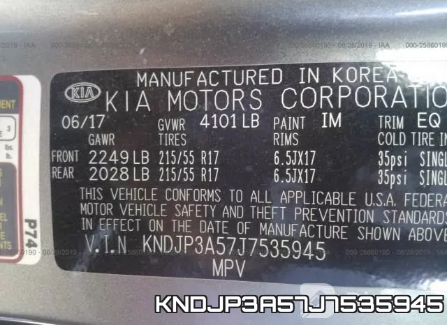 KNDJP3A57J7535945 фото 10