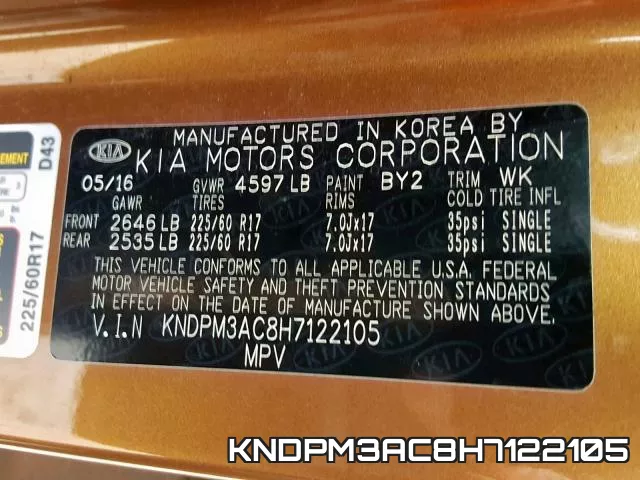 KNDPM3AC8H7122105 фото 2