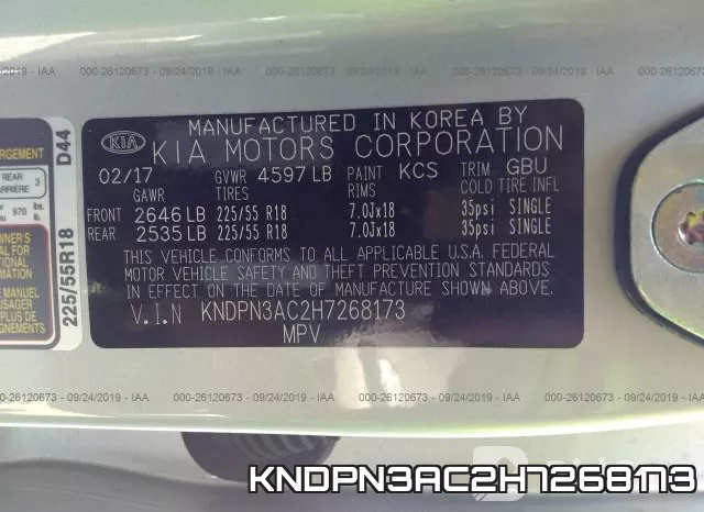KNDPN3AC2H7268173 фото 10