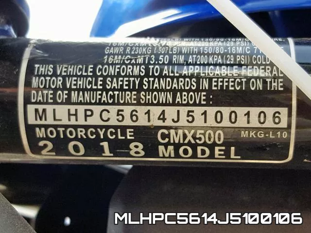 MLHPC5614J5100106 фото 2