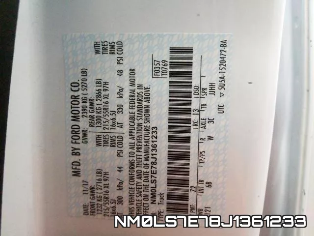 NM0LS7E78J1361233 фото 2