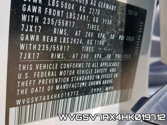WVGSV7AX4HK019712 фото 2
