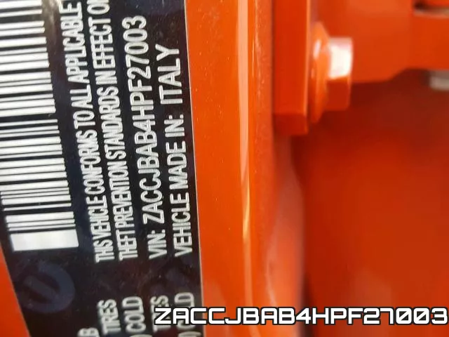 ZACCJBAB4HPF27003 фото 2