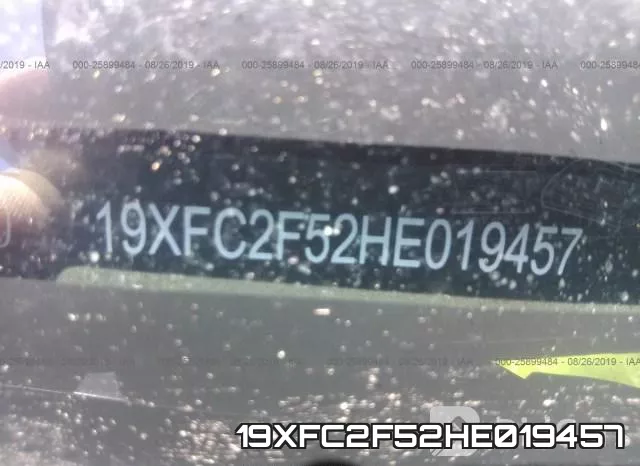 19XFC2F52HE019457 фото 10