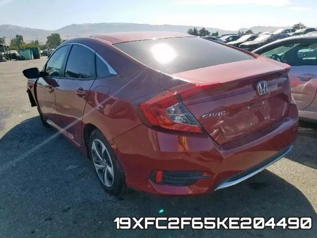 19XFC2F65KE204490 фото 4