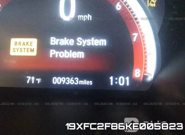 19XFC2F86KE005823 фото 8