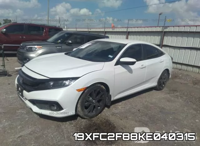 19XFC2F88KE040315 фото 3