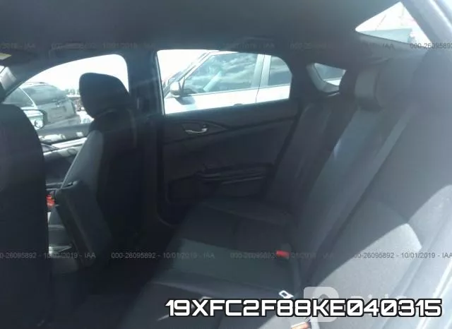 19XFC2F88KE040315 фото 9