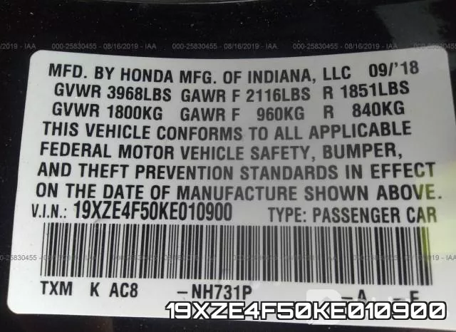 19XZE4F50KE010900 фото 10