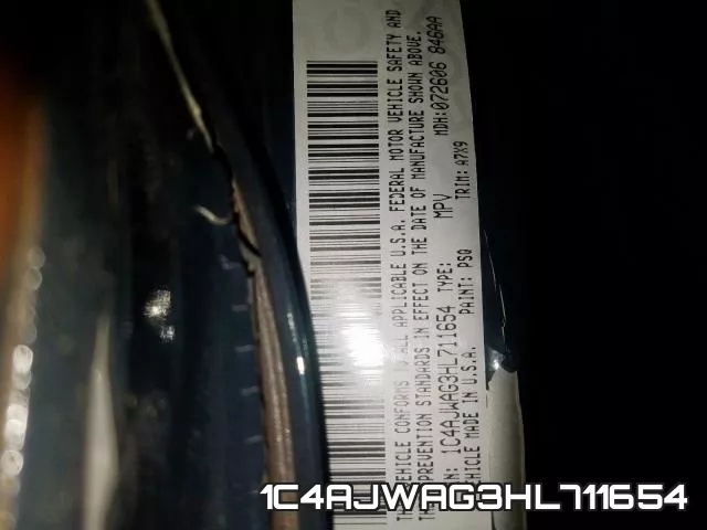1C4AJWAG3HL711654 фото 2