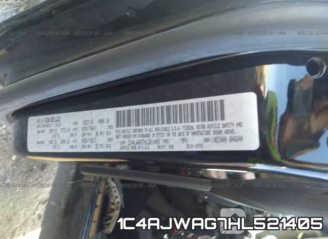 1C4AJWAG7HL521405 фото 10