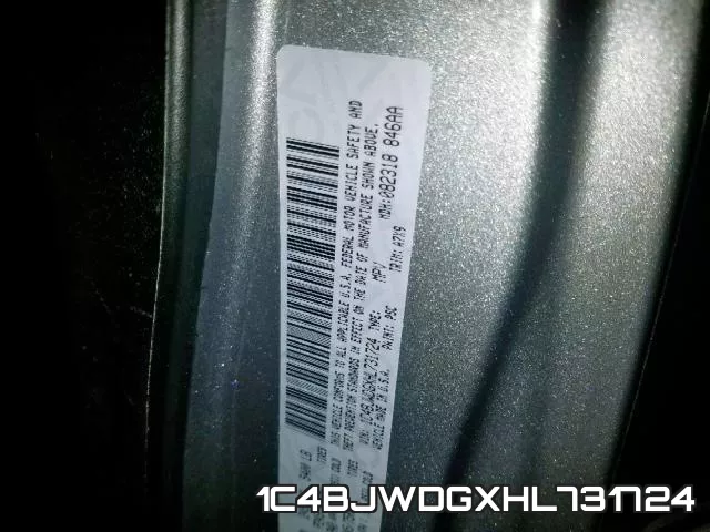 1C4BJWDGXHL731724 фото 2