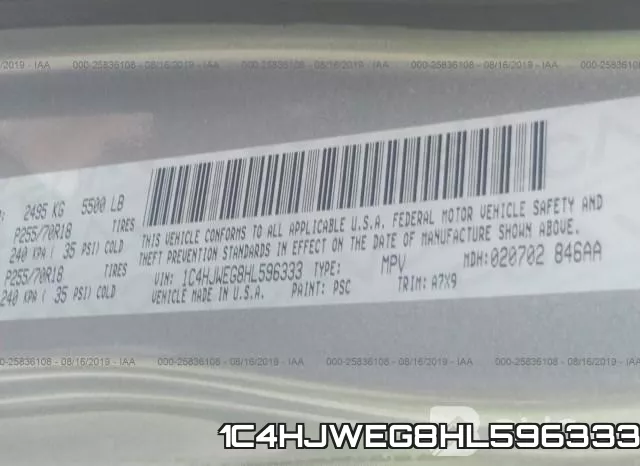1C4HJWEG8HL596333 фото 10