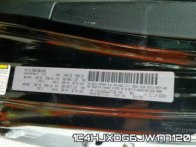 1C4HJXDG6JW177120 фото 2