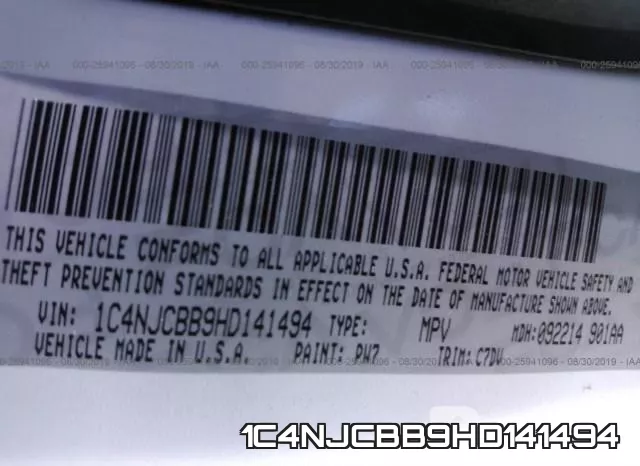 1C4NJCBB9HD141494 фото 10