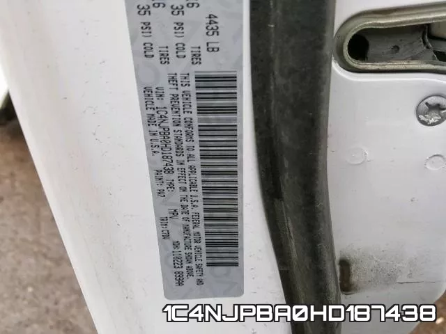 1C4NJPBA0HD187438 фото 2