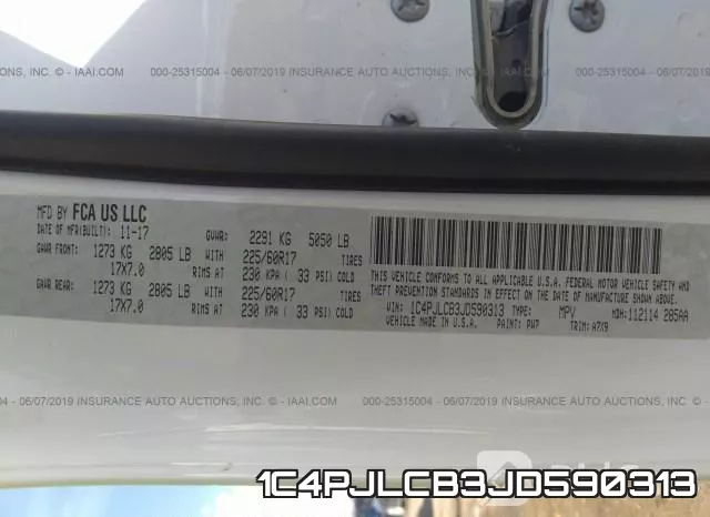 1C4PJLCB3JD590313 фото 10