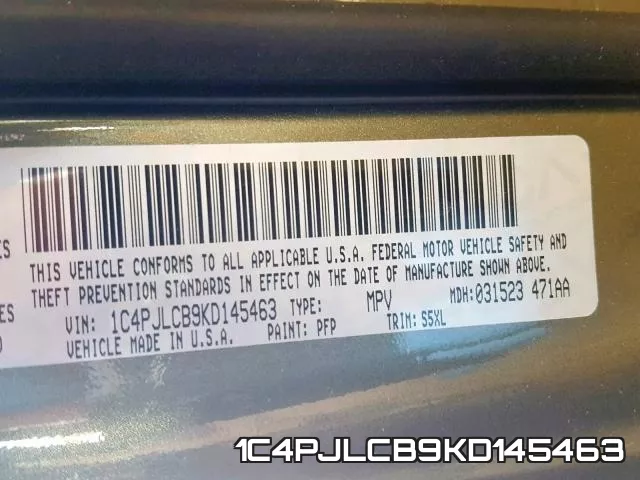 1C4PJLCB9KD145463 фото 2