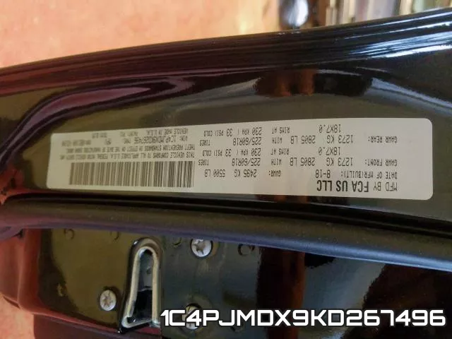 1C4PJMDX9KD267496 фото 2
