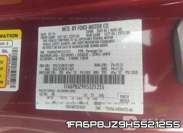 1FA6P8JZ9H5521255 фото 10