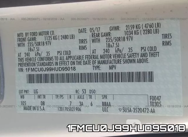1FMCU0J99HUD95018 фото 10