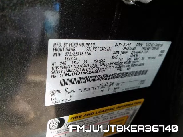 1FMJU1JT8KEA36740 фото 2
