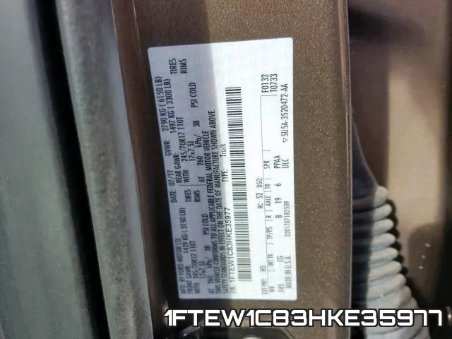 1FTEW1C83HKE35977 фото 2